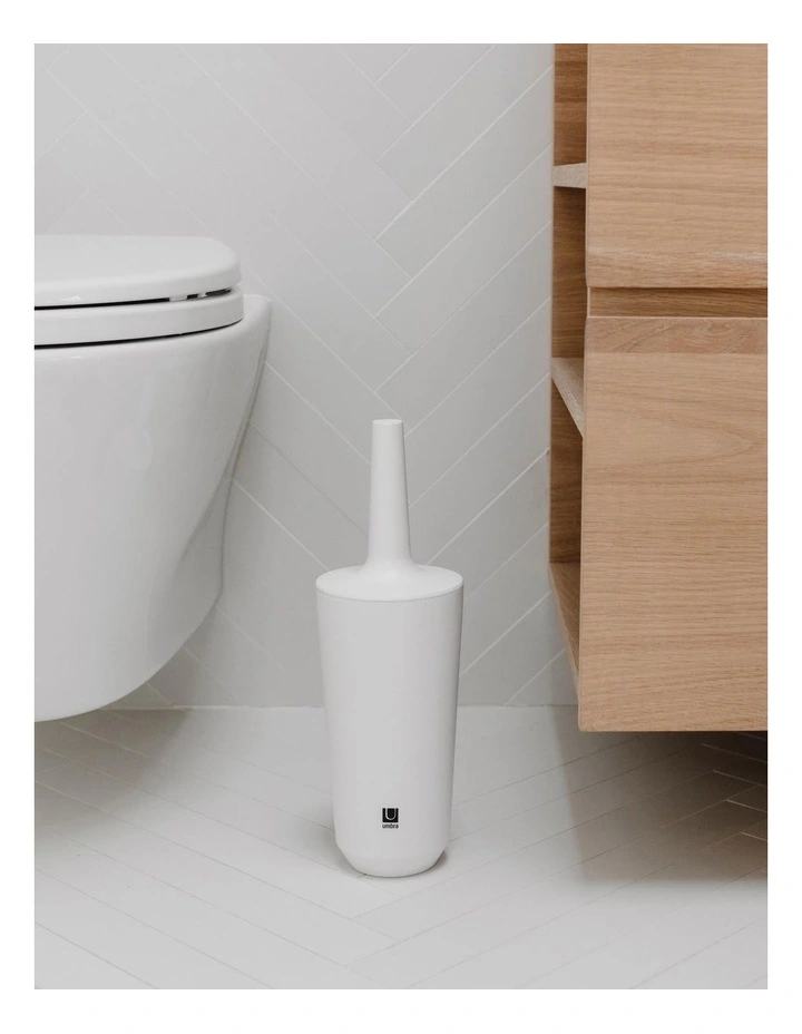 Step Corsa Toilet Brush 11x11x36cm in White