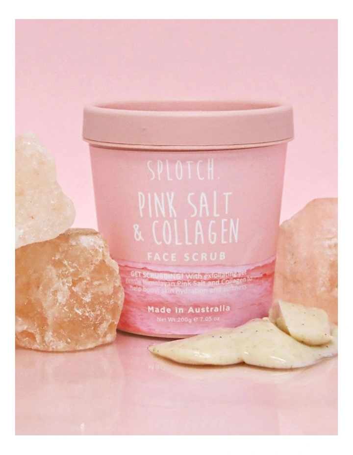 Splotch Tub Pink Salt & Collagen Face Scrub 200g