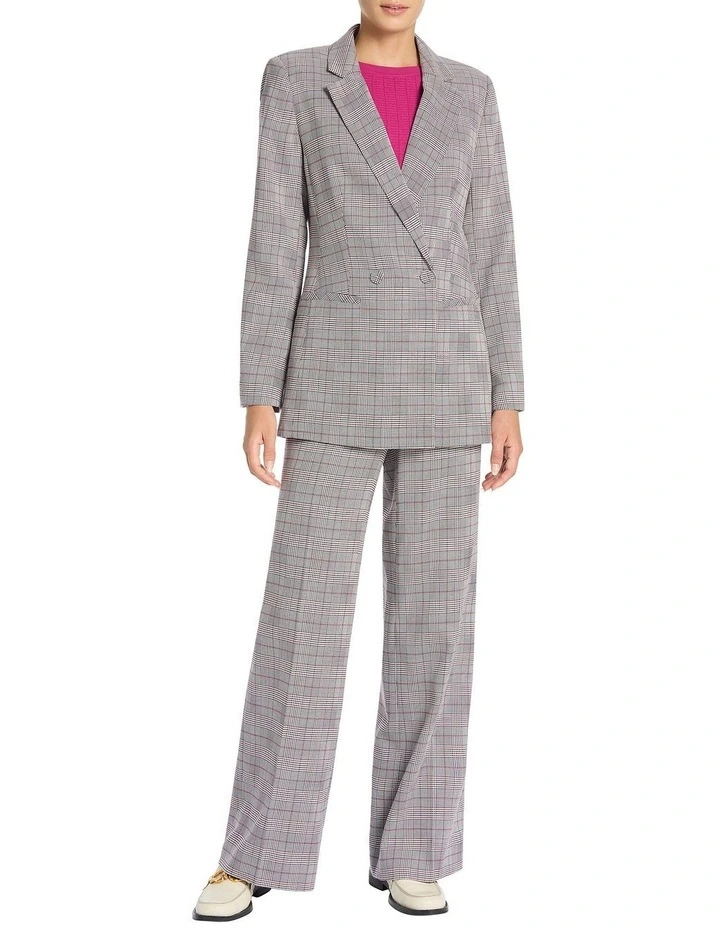 Mercier Longline Blazer in Grey Multi