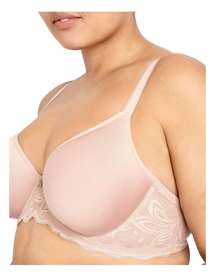 Lift and Shape T-shirt Spacer Bra in Nude Lace