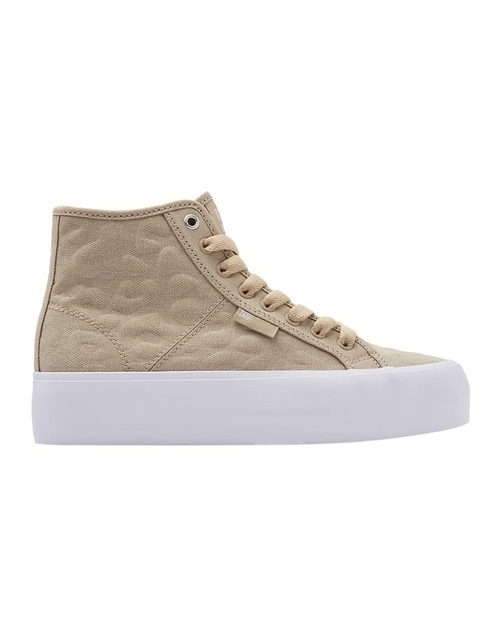 Manual Platform High Top Shoes in Espresso/Taupe