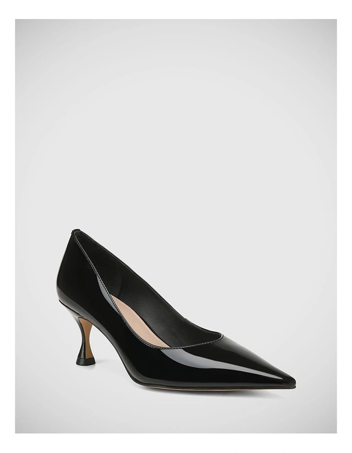 Latifa Patent Leather Pump in Black