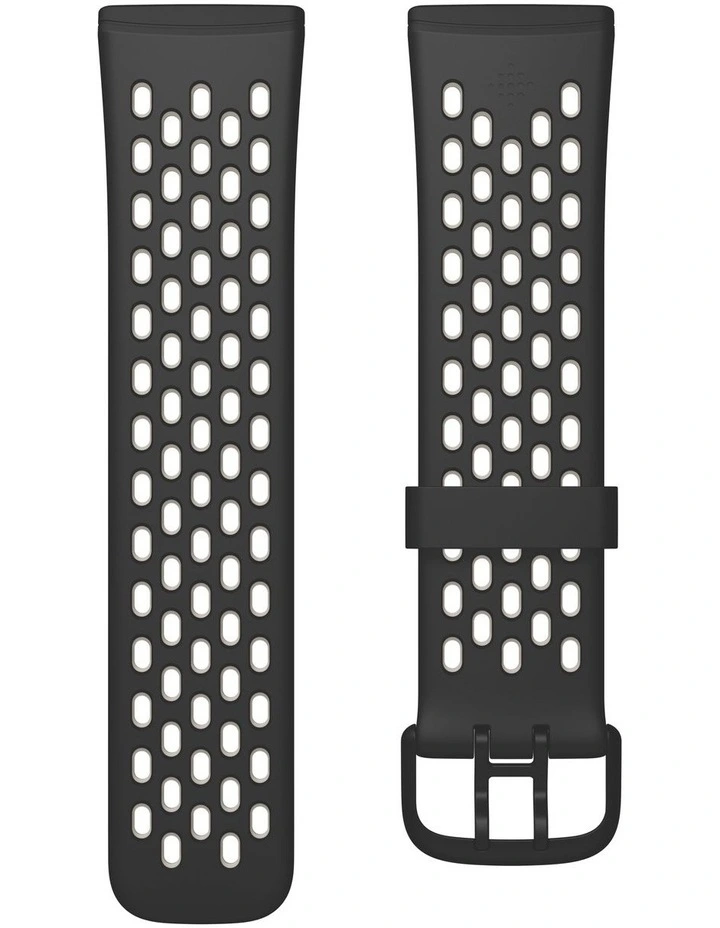 Sense & Versa 3 Small Sport Band Black/White