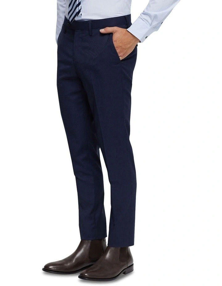 Byron Luxury Suit Trousers in Navy Pinstripe