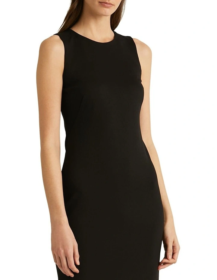 Ponte Sheath Dress in Black