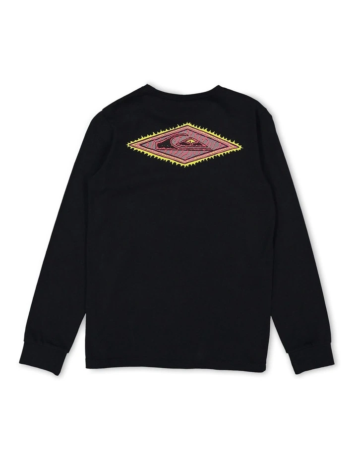 Diamond Long Sleeve T-shirt in Black