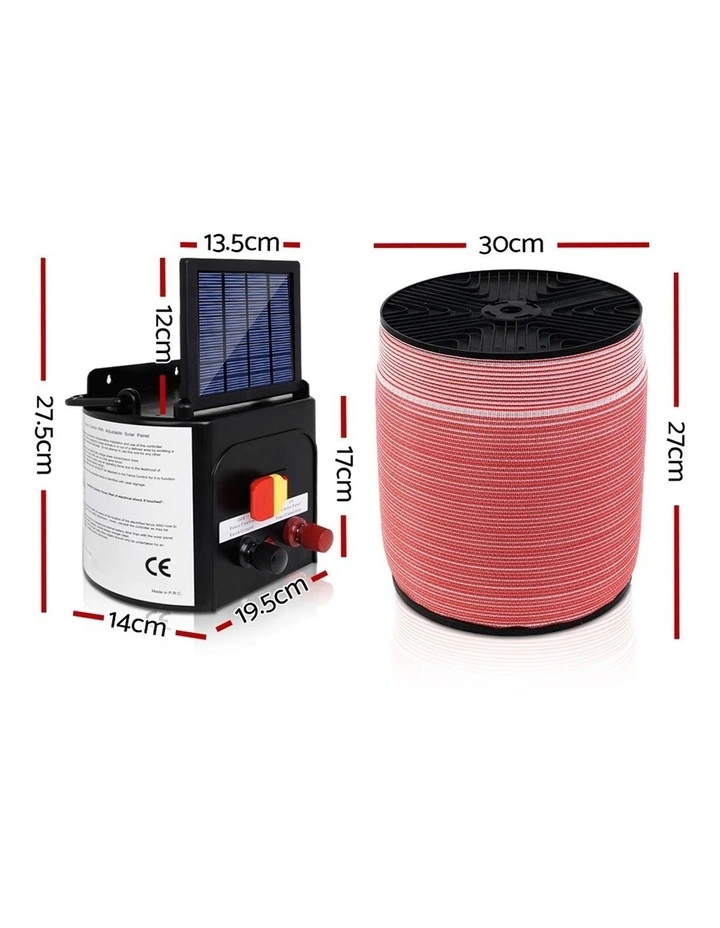 3km Electric Fence Energiser W/ 12m Tape