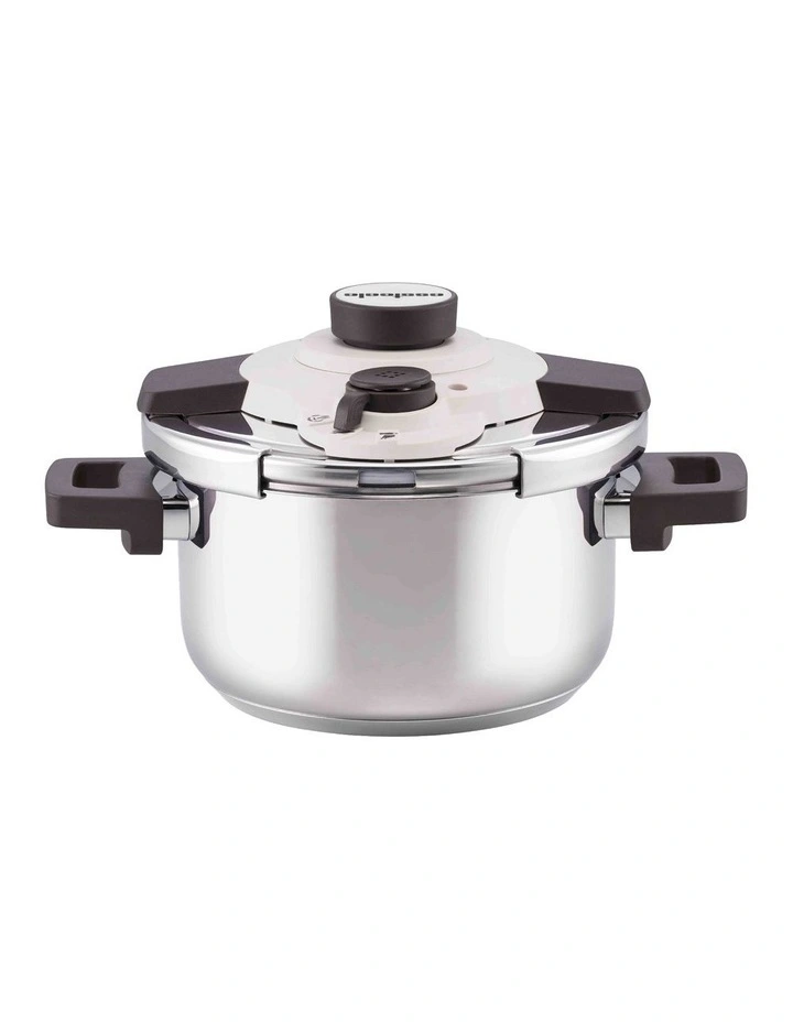 Per Velocita Stainless Steel Pressure Cooker 22cm/4.5L in Silver