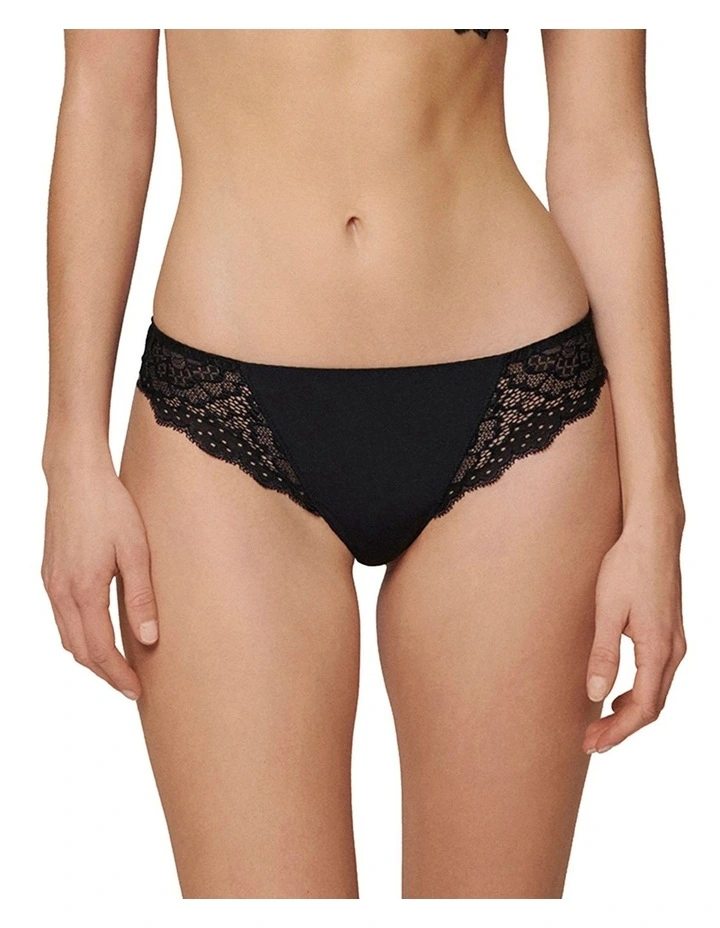 Caresse Tanga in Black