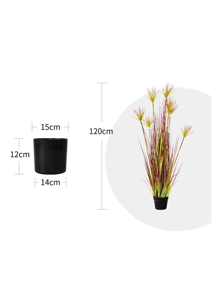 Potted Papyrus Artificial Plant 120cm in Multi