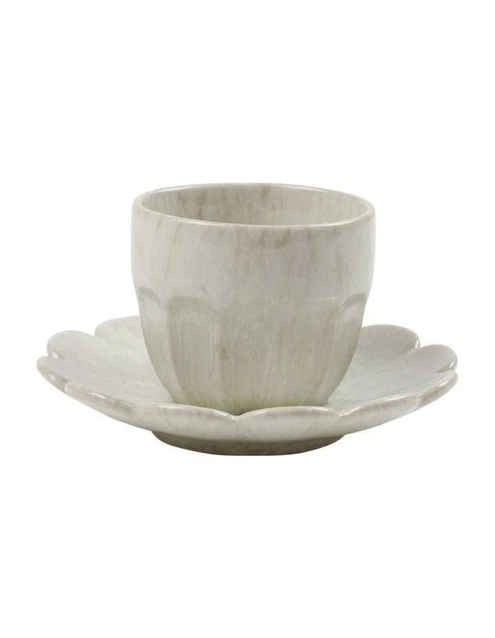 Hostess Espresso Cup and Saucer 90ml/11cm in Stucco