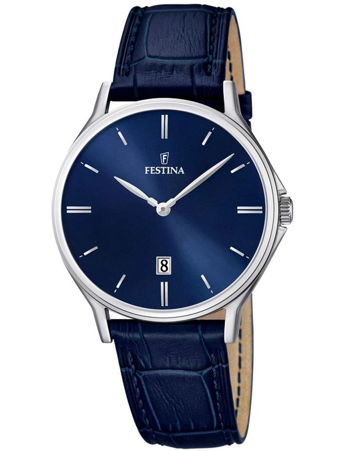 Festina Classic Stainless Steel Watch in Black