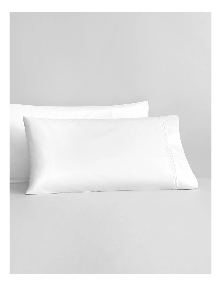 Palais King Pillowcase Pair in White