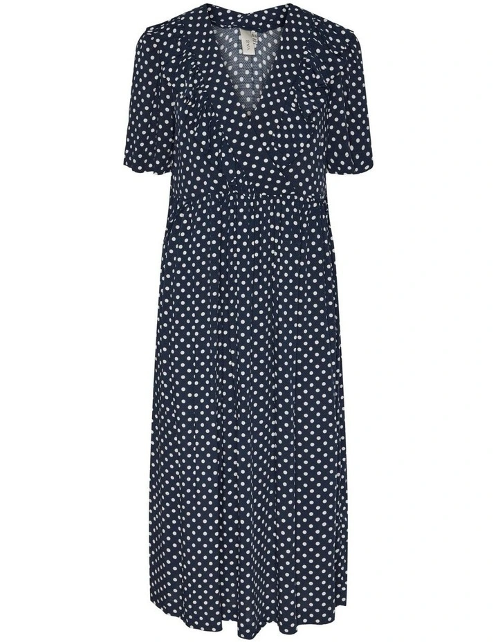 Dotti 2/4 Midi Dress in Navy Blazer/Birch