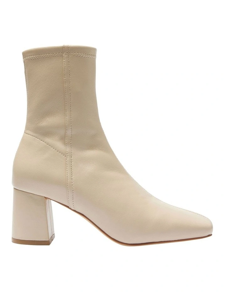 Lantana Boots in Bone Stretch Leather