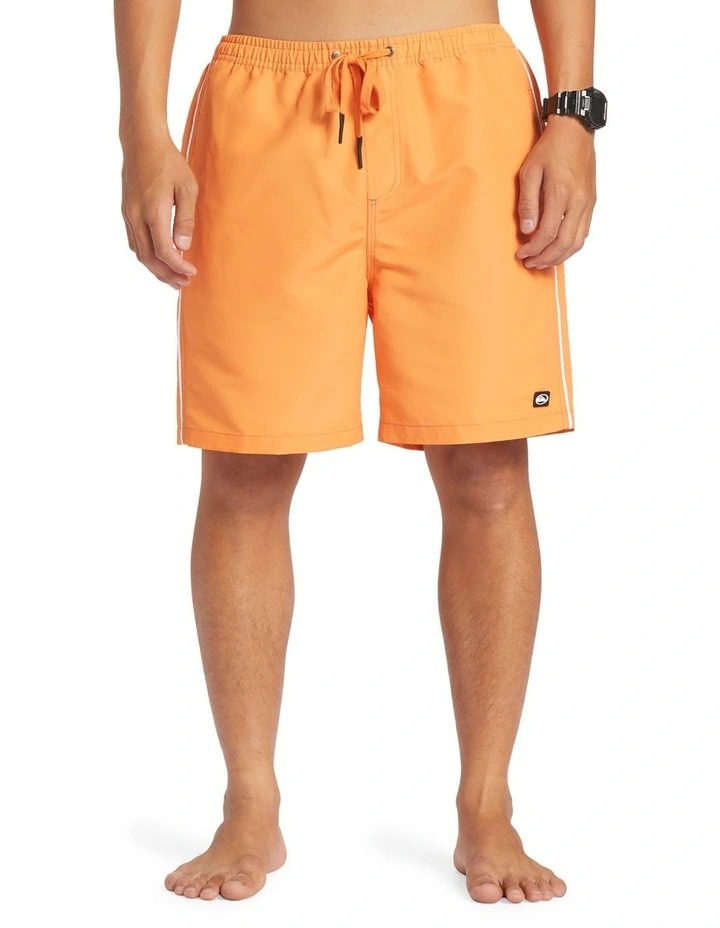 Flight Volley 18 Swim Shorts in Orange Ochre