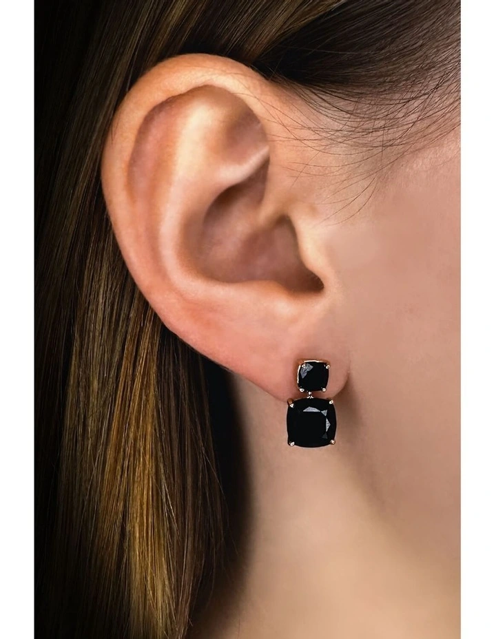 Dream Drop Earrings in Black
