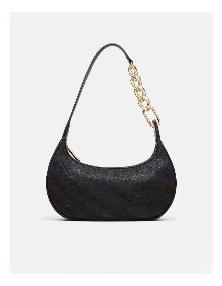 Metropolis Shoulder Bag in Black Light Gold