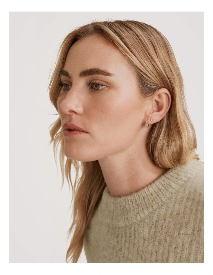 Dana Stud Earring Pack of 2 in Gold