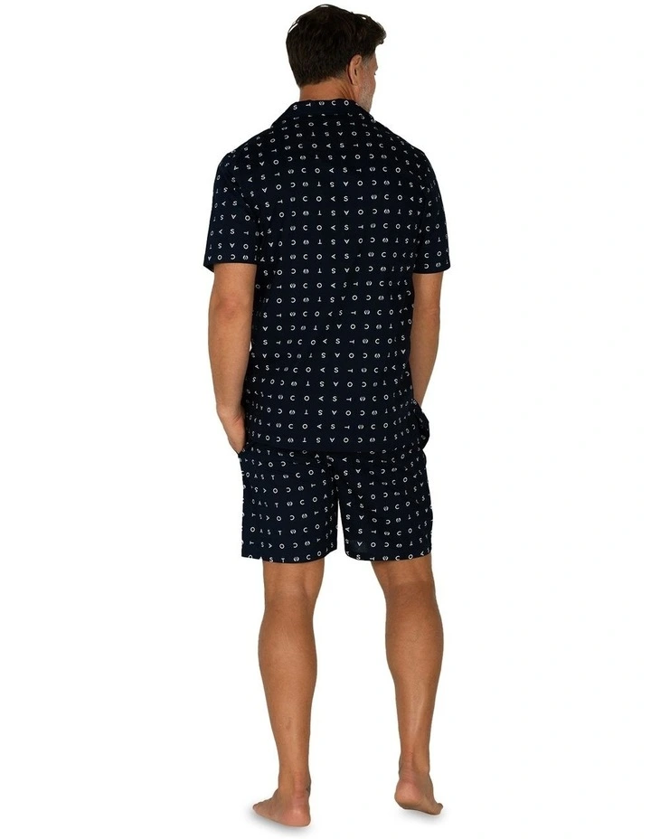 Signature Essential Button Up Set in Navy