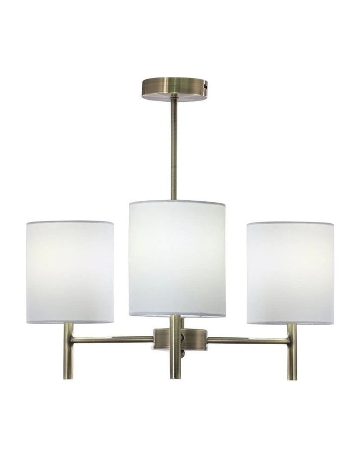 Blanche Ceiling Light Antique Brass