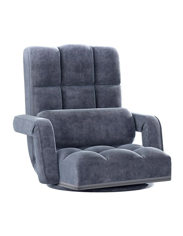 Floor Sofa Lounge Chair Swivel in Grey