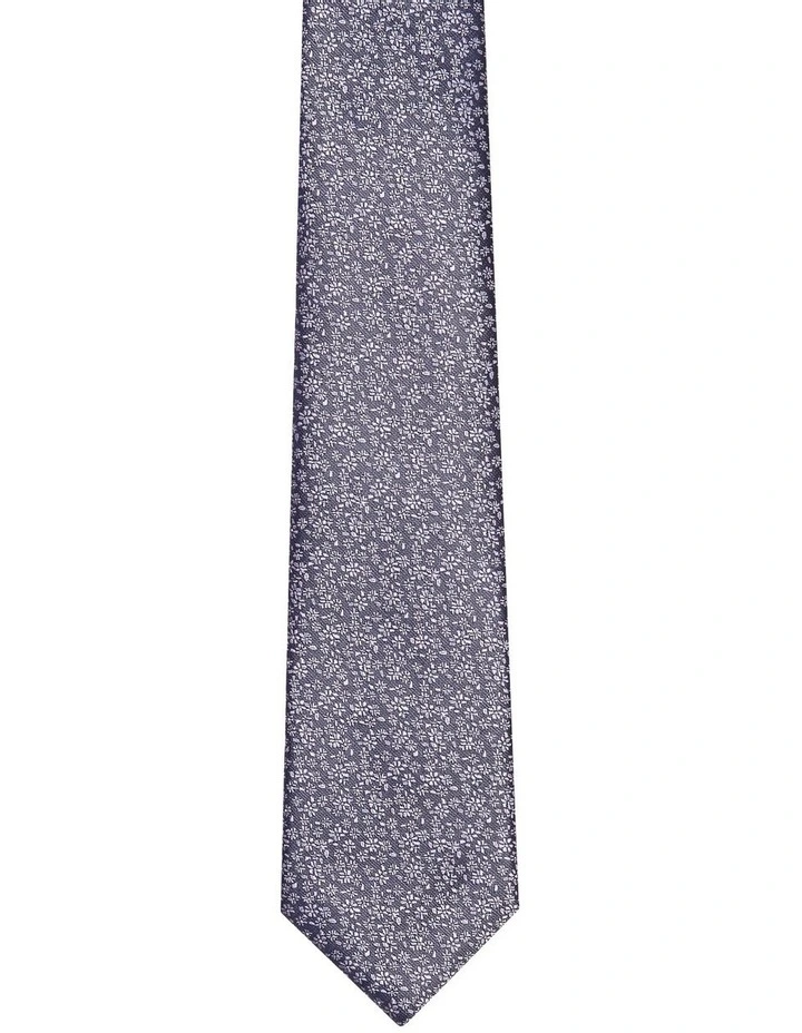 Floral Tie in Purple