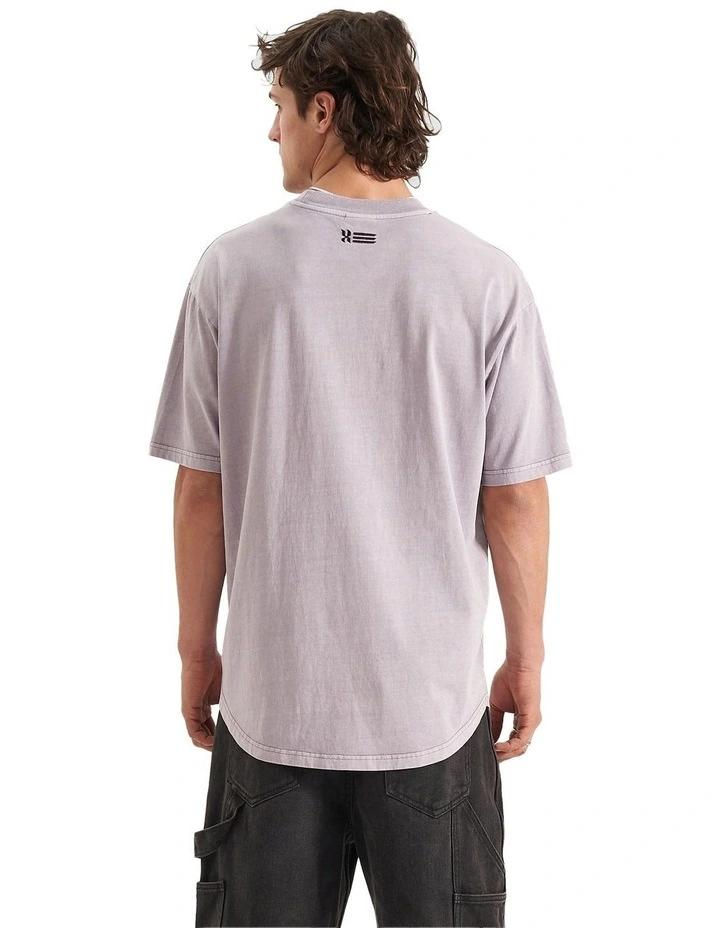 Marathon Heavy Box Fit Scoop T-shirt in Pigment Dusk