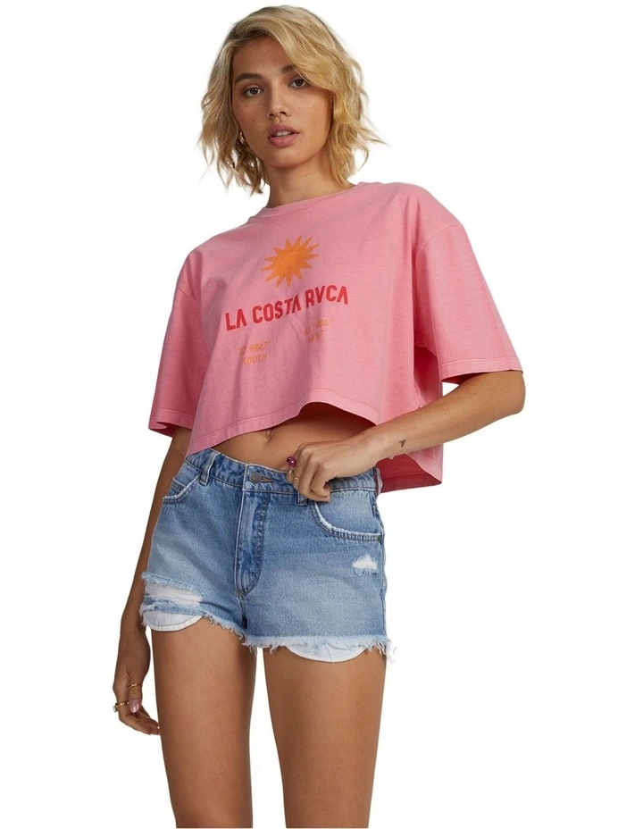La Costa Half T-shirt in Pink