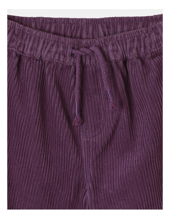 Cord Pant in Deep Purple