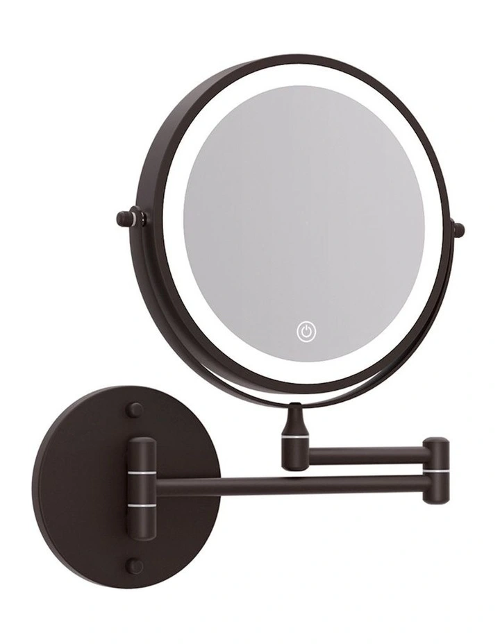 Embellir Extendable 10X Magnifying Makeup Mirror in Brown