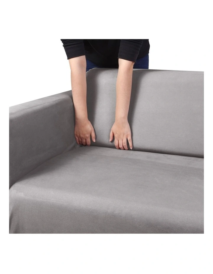 2 Seater Couch Sofa Cover in Silver