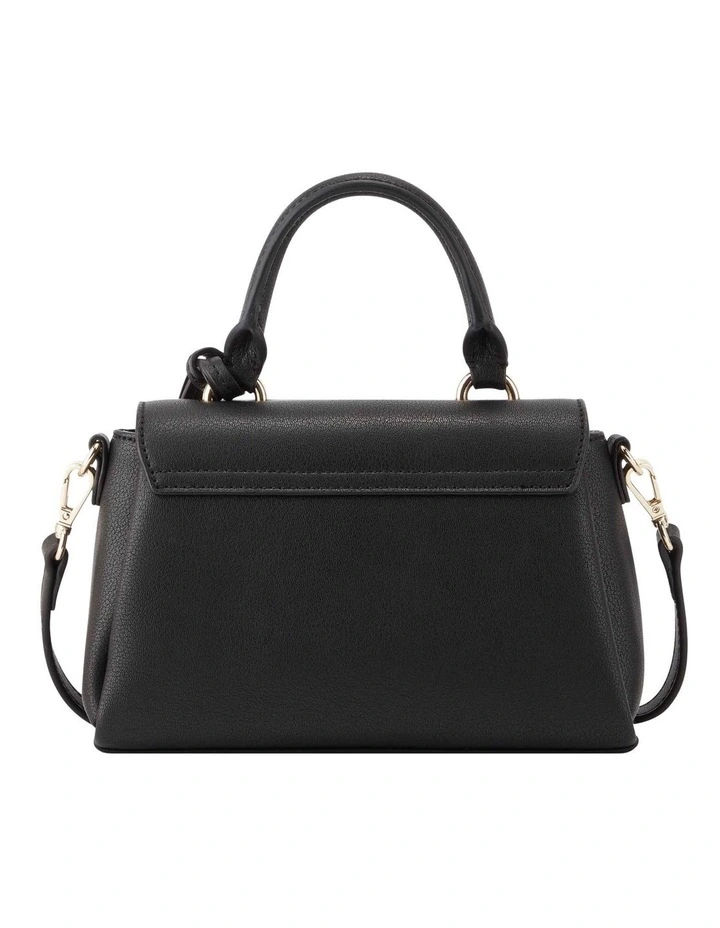 Camas Mini Crossbody Flap in Black