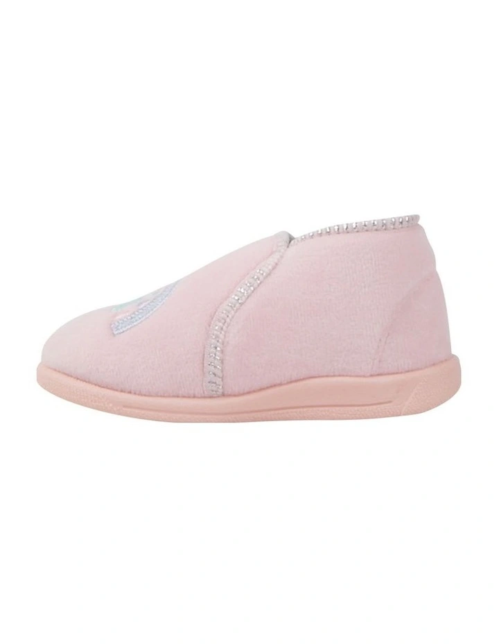 Rainbow Sparkle Slippers in Lt Pink