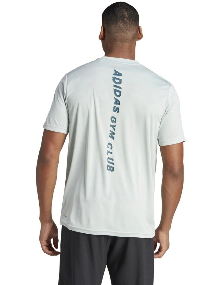 HIIT Slogan Training T-shirt in Wonder Silver/Artic