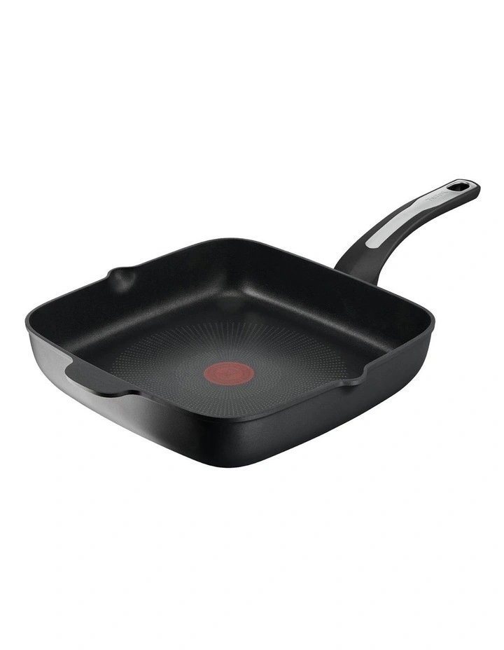 Cast Aluminium Induction Non-Stick Grill Pan 28cm in Black
