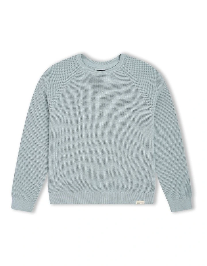 The Summit Raglan Knit (8-14 Years) in Blue
