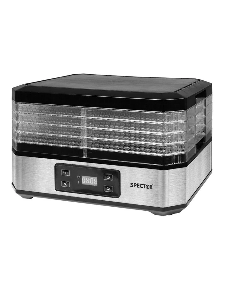 5 Trays Food Dehydrators in Stainless Steel