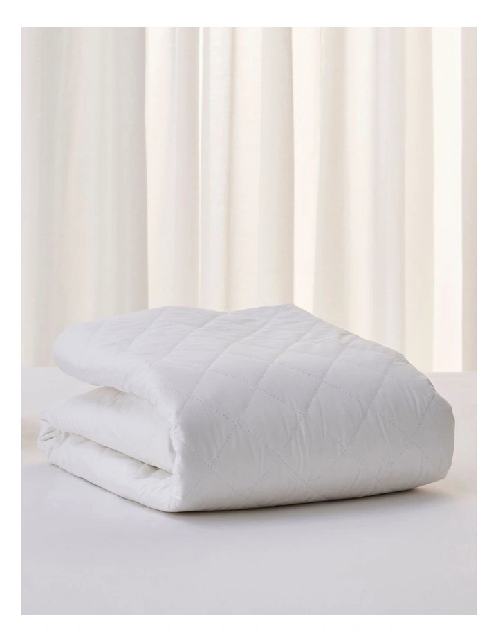 Evoke Cotton Quilted Mattress Protector in White