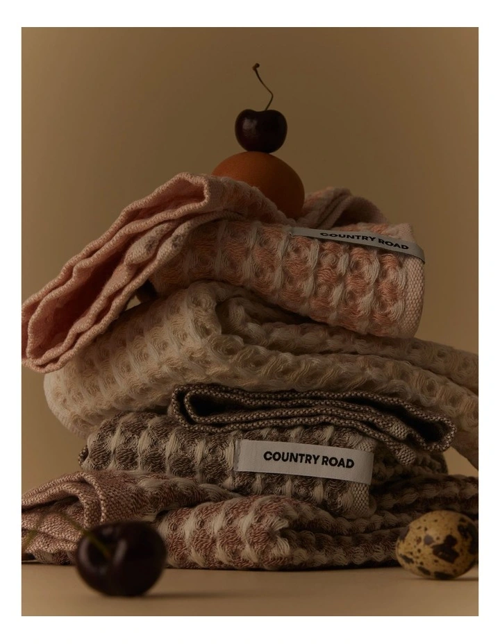 Meeka Australian Cotton Tea Towel Pack Of 2 in Multi