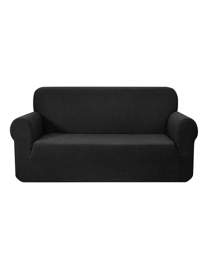 High Stretch Sofa Cover Couch Lounge Protector Slipcovers 3 Seater Black
