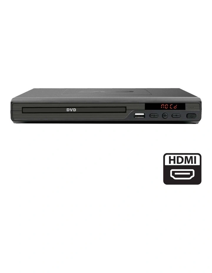HDMI DVD Player with Remote Control in Black