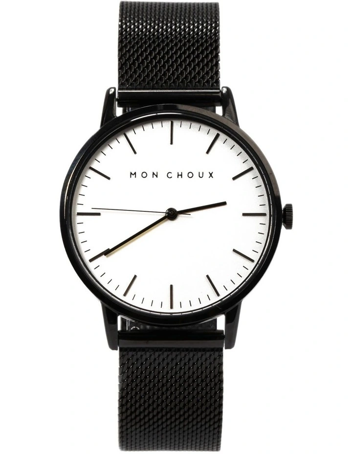 Classic Mesh Watch 38mm in White/Black