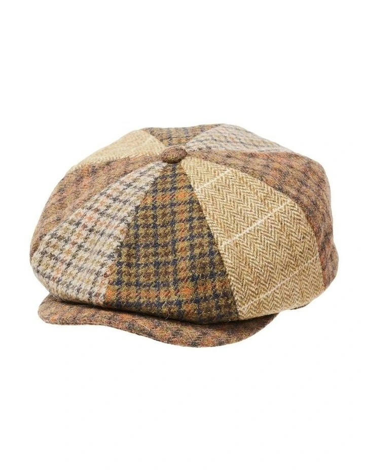 Adam Patchwork Baker Boy Cap in Multi