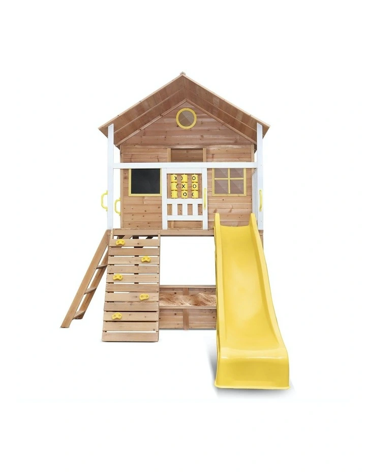 Lifespan Kids Warrigal Cubby House with Yellow Slide