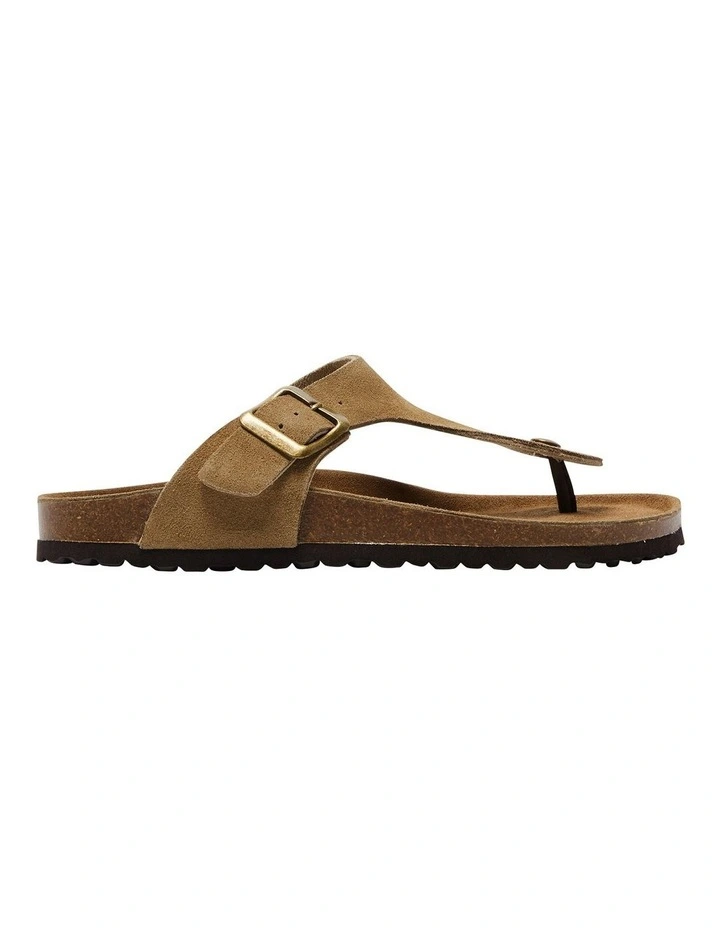 Fresno Sandals in Taupe Suede