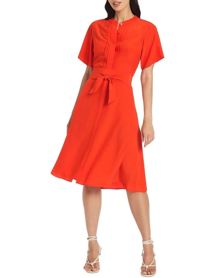 Posie Shirt Dress in Red