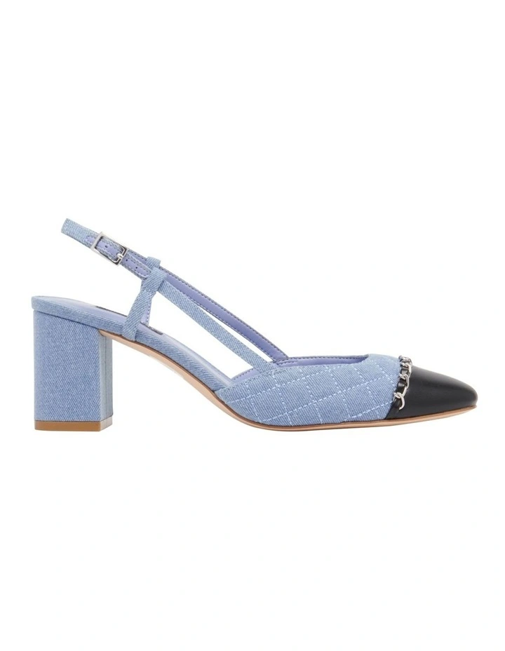 Uround Slingback Pump in Denim