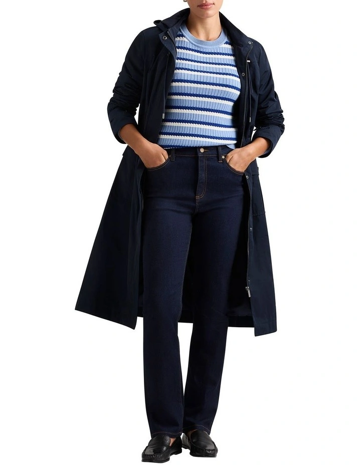 Camino Longline Anorak in Midnight