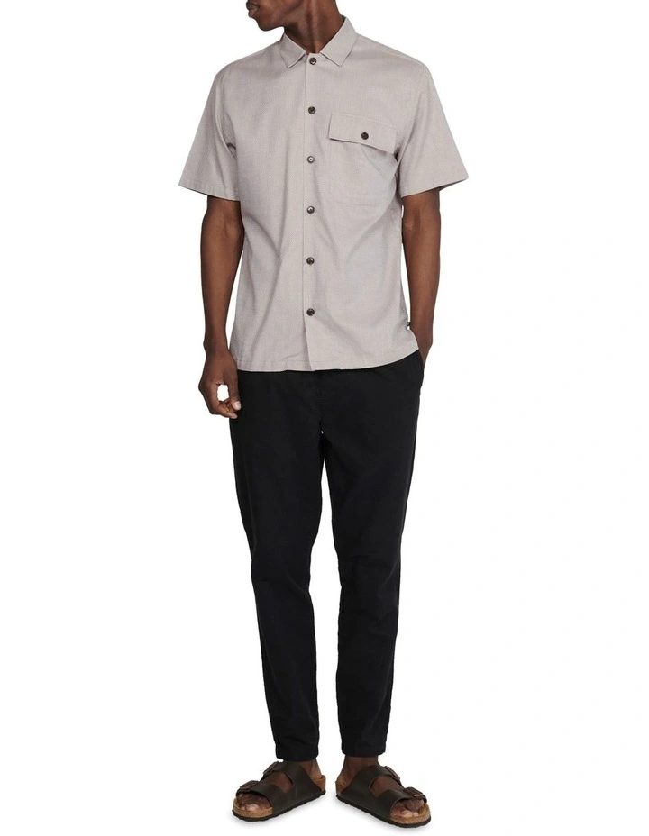 Lennox Short Sleeve Shirt in Walnut